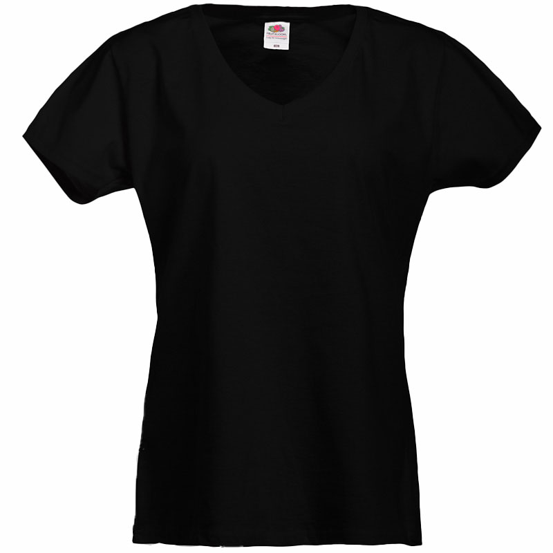Camiseta Cuello Pico Mujer Frontal